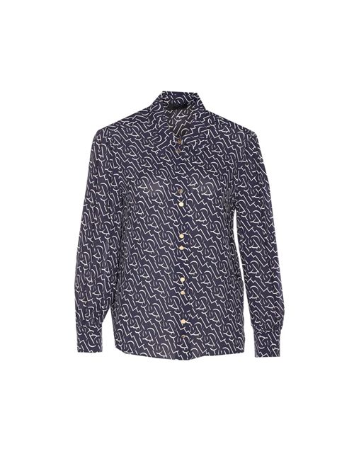 Camicia blu in viscosa LIU JO | CA5299T5853/B1313